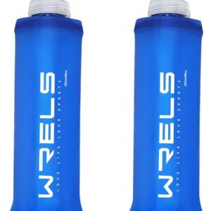Folding Soft Flask Portable Collapsible Running Lightweight Water Bottle for Outdoor Sports,Travel with Mouthpeice Cover