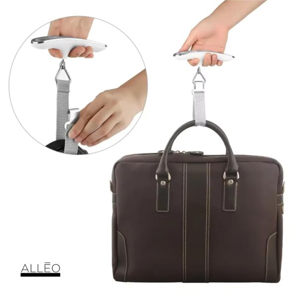 Alleo Luggage Weight Scale for Travel 110lbs - Precise Luggage Scale Travel Digital, Portable Handheld Bag Weigher with Backlit LCD, Battery Included, Compact for Airport, Cruise & Carry-On - Image 6