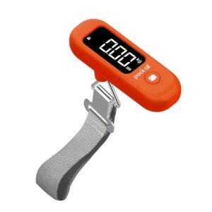 pack all 110 Lbs Luggage Scale, Digital Handheld Baggage Scale, Travel Suitcase Weight Scale with LCD Display, Battery Included, Apple Green