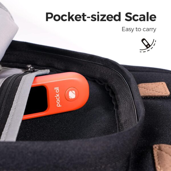 pack all 110 Lbs Luggage Scale, Digital Handheld Baggage Scale, Travel Suitcase Weight Scale with LCD Display, Battery Included, Apple Green - Image 7
