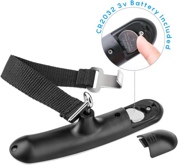 Digital Luggage Scale Vacation Travel Essentials Accessories Gifts for Traveler Portable Suitcase Handheld Weight Scale 110 lbs Hanging Baggage Travel Must Haves - Image 8