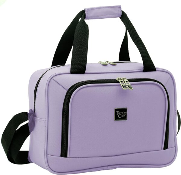 Travelers Club Midtown Hardside Luggage Travel, Lilac, 4-Piece Set - Image 6