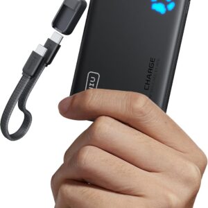 INIU Portable Charger, Ultra Slim 10000mAh 45W PD Power Bank, USB C in&Out Fast Charging Battery Pack, Travel Essential Phone Powerbank Compatible with iPhone 16 15 14 Samsung S22 S21 Google iPad etc