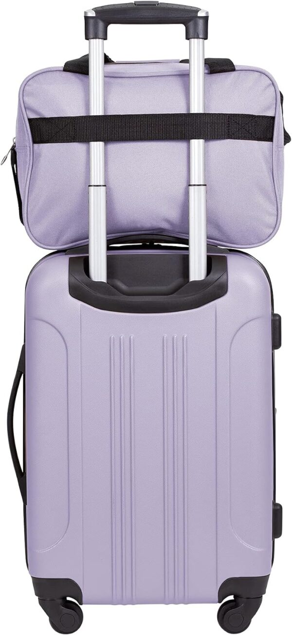 Travelers Club Midtown Hardside Luggage Travel, Lilac, 4-Piece Set - Image 2