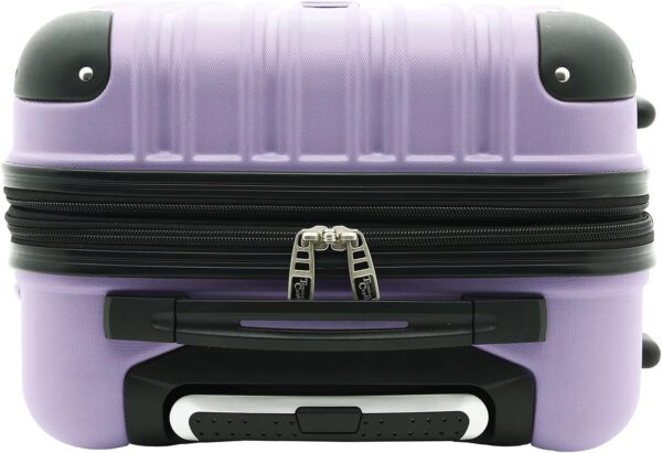 Travelers Club Midtown Hardside Luggage Travel, Lilac, 4-Piece Set - Image 9