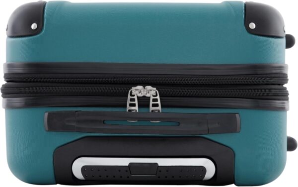 Travelers Club Chicago Hardside Expandable Spinner Luggage, Teal, 3 Piece Set - Image 8