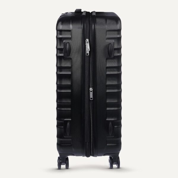 Amazon Basics 2-Piece Set (21", 30"), Hardshell Suitcases With Wheels, Expandable For Up to 25% More Space, With Scratch-Resistant Surface, Four Multi-directional Wheels, Black - Image 5
