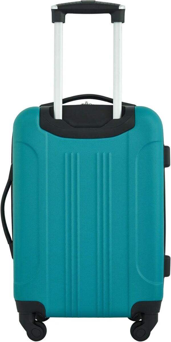 Travelers Club Chicago Hardside Expandable Spinner Luggage, Teal, 3 Piece Set - Image 4