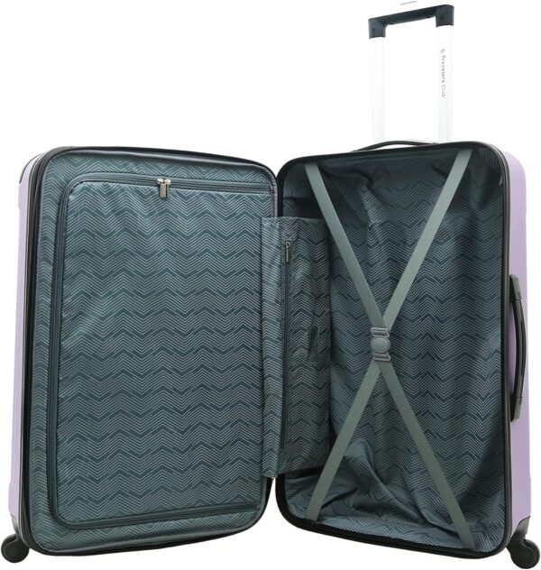 Travelers Club Midtown Hardside Luggage Travel, Lilac, 4-Piece Set - Image 3