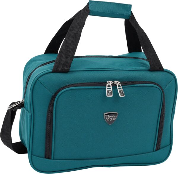 Travelers Club Chicago Hardside Expandable Spinner Luggage, Teal, 3 Piece Set - Image 7