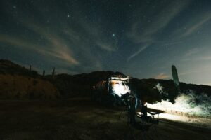 Clear night sky full of stars during a Hurghada stargazing tour in the Egyptian desert